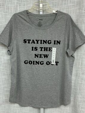 Sonoma Women's Short Sleeve Crewneck Tee in Heather Gray